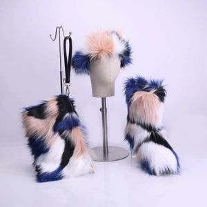 3 PC Faux Fox Fur Set